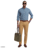 PERFORMANCE COMFORT PLAID BUTTON-DOWN SHIRT - PLACID BLUE