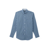 PERFORMANCE COMFORT PLAID BUTTON-DOWN SHIRT - PLACID BLUE