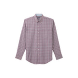 PERFORMANCE COMFORT PLAID BUTTON-DOWN SHIRT - GRAPE WINE