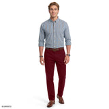 PERFORMANCE COMFORT PLAID BUTTON-DOWN SHIRT - BRIGHT COBALT