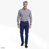 PERFORMANCE COMFORT PLAID BUTTON-DOWN SHIRT - LAVENDER