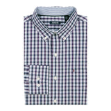 PERFORMANCE COMFORT PLAID BUTTON-DOWN SHIRT - LAVENDER