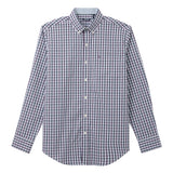 PERFORMANCE COMFORT PLAID BUTTON-DOWN SHIRT - LAVENDER