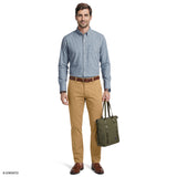 PERFORMANCE COMFORT PLAID BUTTON-DOWN SHIRT - PLACID BLUE