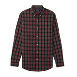 HOLIDAY TARTAN BUTTON-DOWN SHIRT - JESTER RED