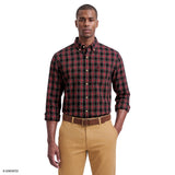 HOLIDAY TARTAN BUTTON-DOWN SHIRT - JESTER RED