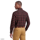 HOLIDAY TARTAN BUTTON-DOWN SHIRT - JESTER RED