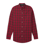HOLIDAY TARTAN BUTTON-DOWN SHIRT - JESTER RED