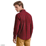 HOLIDAY TARTAN BUTTON-DOWN SHIRT - JESTER RED
