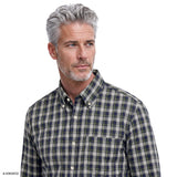 HOLIDAY TARTAN BUTTON-DOWN SHIRT - DARK GREEN