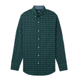 HOLIDAY TARTAN BUTTON-DOWN SHIRT - BLUE DEPTHS