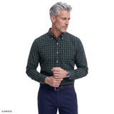 HOLIDAY TARTAN BUTTON-DOWN SHIRT - BLUE DEPTHS