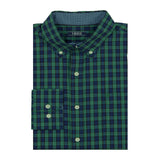 HOLIDAY TARTAN BUTTON-DOWN SHIRT - BLUE DEPTHS