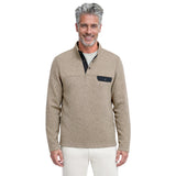 SNAP-NECK SWEATER FLEECE PULLOVER - CROCKERY