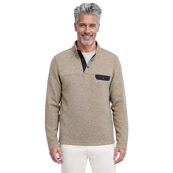 Sweater Fleece Snap Neck Pullover - Crockery – IZOD