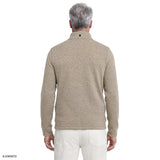 SNAP-NECK SWEATER FLEECE PULLOVER - CROCKERY