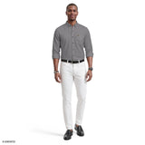 STRATTON FLANNEL BUTTON-DOWN SHIRT - ULTIMATE GRAY