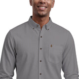 STRATTON FLANNEL BUTTON-DOWN SHIRT - ULTIMATE GRAY