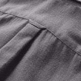 STRATTON FLANNEL BUTTON-DOWN SHIRT - ULTIMATE GRAY