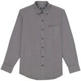 STRATTON FLANNEL BUTTON-DOWN SHIRT - ULTIMATE GRAY