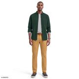 STRATTON FLANNEL BUTTON-DOWN SHIRT - DARKEST SPRUCE