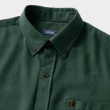 STRATTON FLANNEL BUTTON-DOWN SHIRT - DARKEST SPRUCE