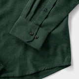 STRATTON FLANNEL BUTTON-DOWN SHIRT - DARKEST SPRUCE