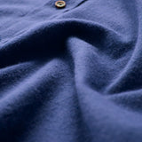 STRATTON FLANNEL BUTTON-DOWN SHIRT - TRUE NAVY