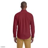 STRATTON FLANNEL BUTTON-DOWN SHIRT - SUNDRIED TOMATO