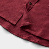 STRATTON FLANNEL BUTTON-DOWN SHIRT - SUNDRIED TOMATO