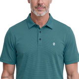 GOLF SWINGFLEX ELITE MESH SHORT SLEEVE POLO - MEDITERRANEA