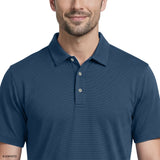 GOLF SWINGFLEX ELITE MESH SHORT SLEEVE POLO - SARGASSO SEA