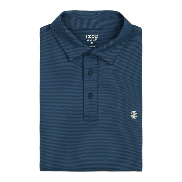 Golf Swingflex Elite Mesh Short Sleeve Polo - Sargasso Sea – IZOD