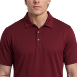GOLF SWINGFLEX ELITE MESH SHORT SLEEVE POLO - ZINFANDEL