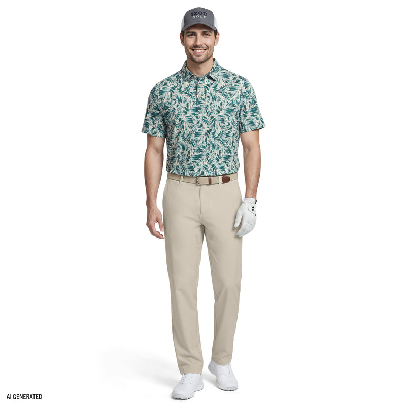Golf Swingflex Elite Short Sleeve Polo - Egret – IZOD