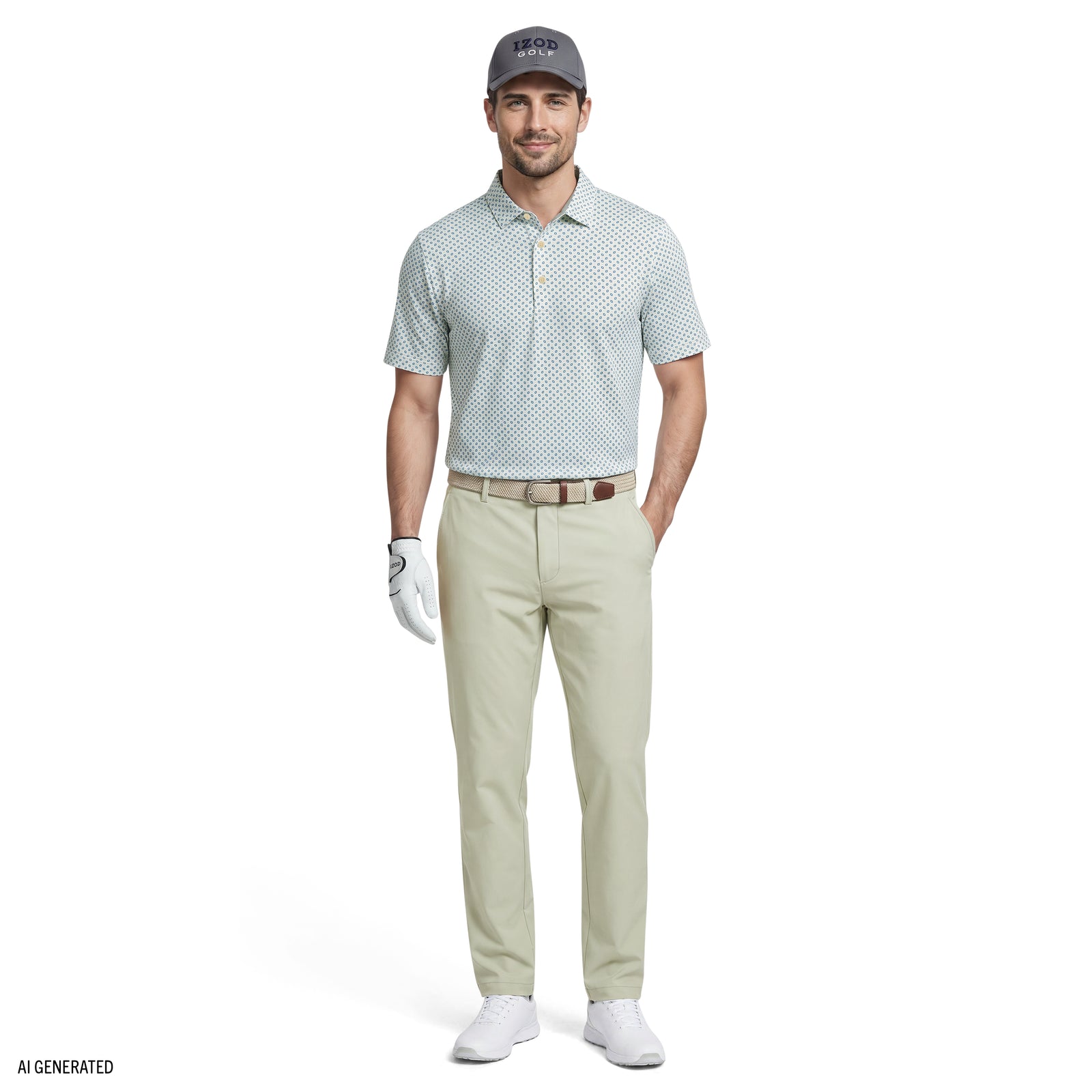 Golf Swingflex Elite Short Sleeve Polo - Egret – IZOD