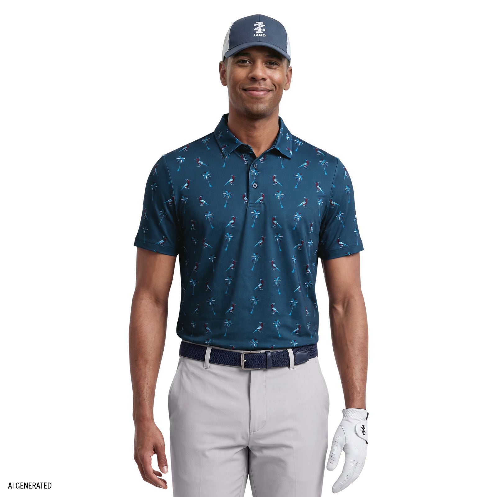 EIMY GOLF ポロシャツ ネイビー Golf Swingflex Elite Short Sleeve Polo - Sargasso Sea – IZOD