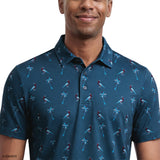 GOLF SWINGFLEX ELITE SHORT SLEEVE POLO - SARGASSO SEA