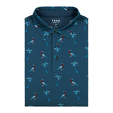 GOLF SWINGFLEX ELITE SHORT SLEEVE POLO - SARGASSO SEA