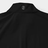 BIG & TALL GOLF SWINGFLEX MESH QUARTER-ZIP - CAVIAR