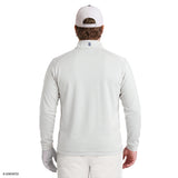 BIG & TALL GOLF SWINGFLEX MESH QUARTER-ZIP - HARBOR MIST
