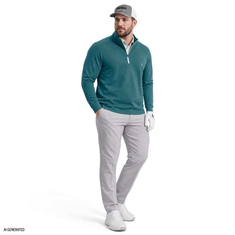 Big & Tall Golf Swingflex Mesh Quarter Zip - Mediterranea – IZOD