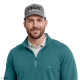 BIG & TALL GOLF SWINGFLEX MESH QUARTER-ZIP - MEDITERRANEA