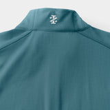 BIG & TALL GOLF SWINGFLEX MESH QUARTER-ZIP - MEDITERRANEA