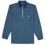 BIG & TALL GOLF SWINGFLEX MESH QUARTER-ZIP - SARGASSO SEA