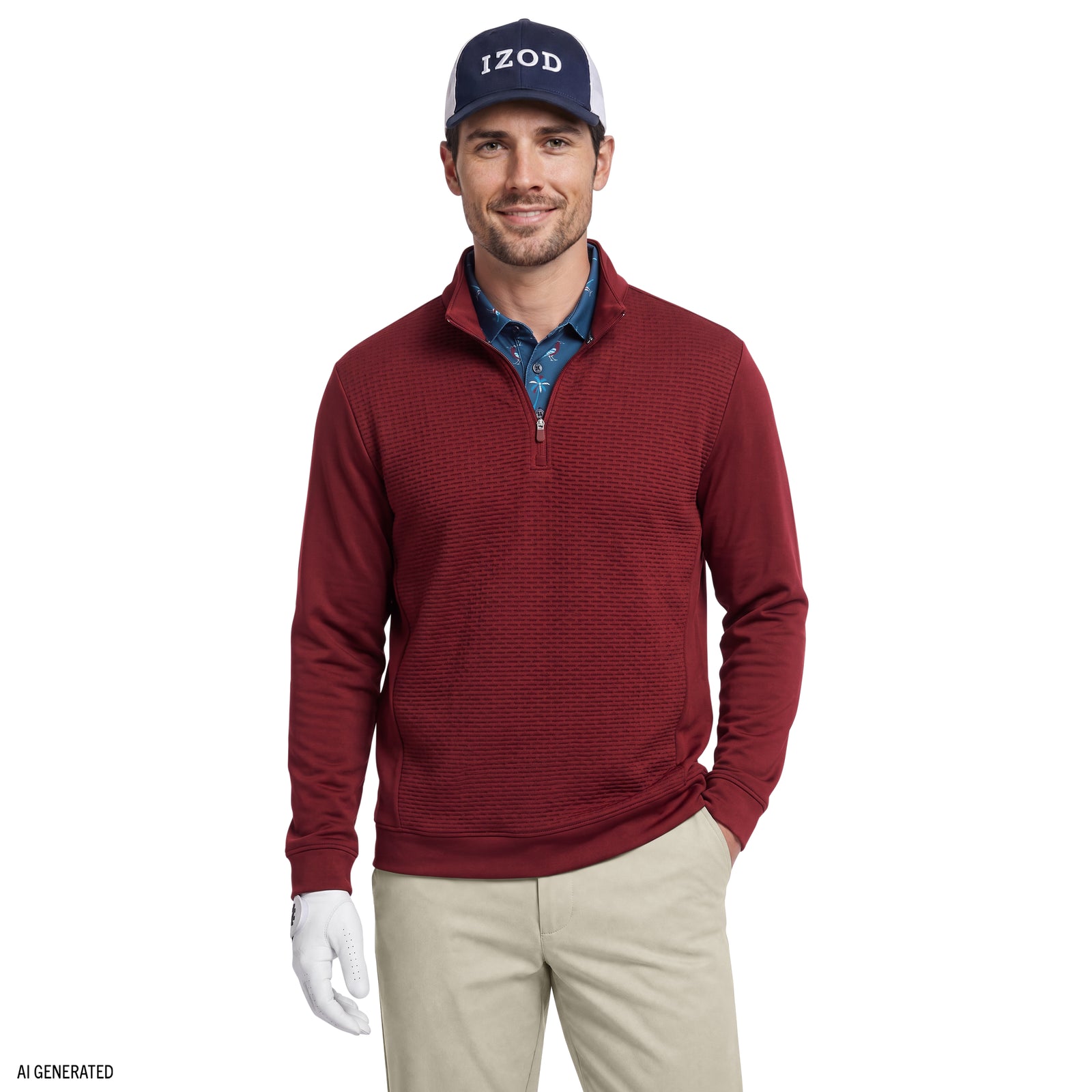 ドソ Golf Hydrashield Quarter Zip - Zinfandel – IZOD