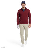 GOLF HYDRASHIELD QUARTER-ZIP - ZINFANDEL