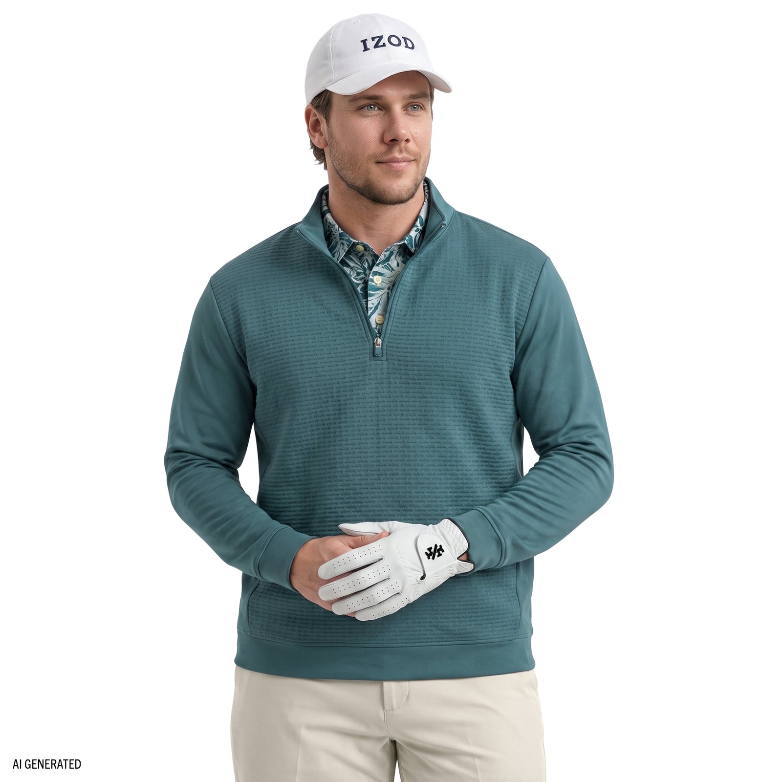 Big & Tall Golf Hydrashield Quarter Zip - Mediterranea – IZOD