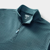 BIG & TALL GOLF HYDRASHIELD QUARTER-ZIP - MEDITERRANEA