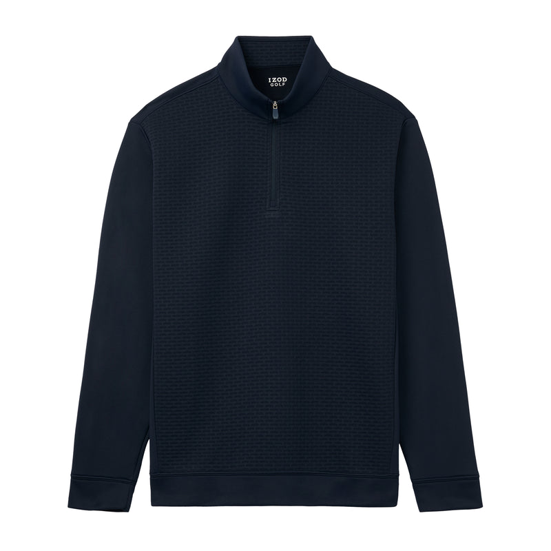 Big & Tall Golf Hydrashield Quarter Zip - Navy Blazer – IZOD